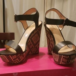 Shoe Dazzle 5 1/2 inch platform sandals.
